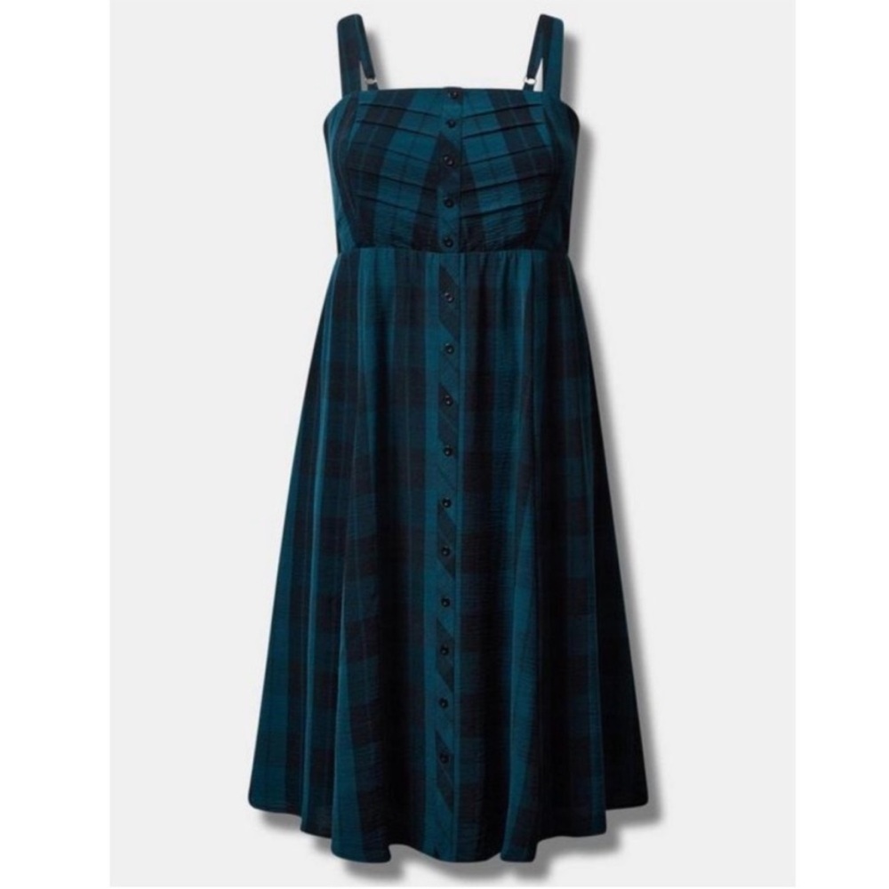Torrid 2 Plaid Tea Length Dress